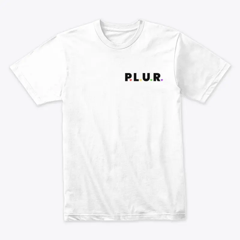 PLUR Unisex Tshirt (White)